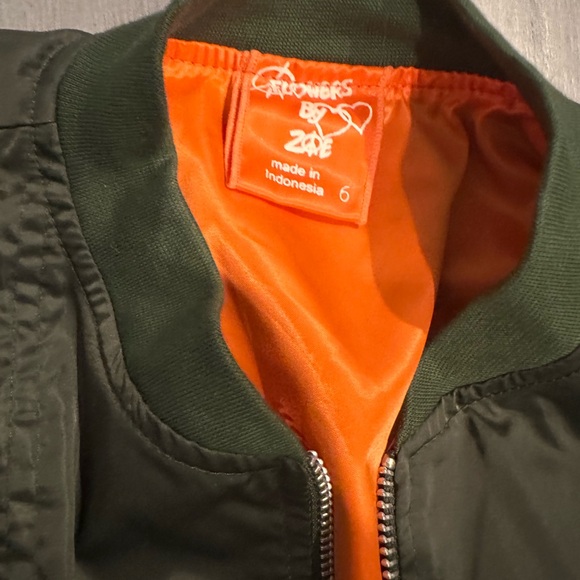 Flowers By Zoe size 6 new with tag bomber style jacket - Picture 4 of 4